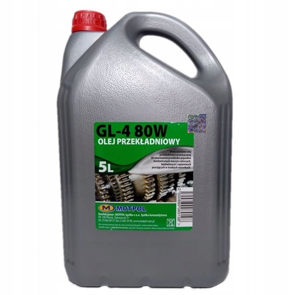 

Dcs Motol GL4 80W Hipol 6 olej przekładniowy 5L