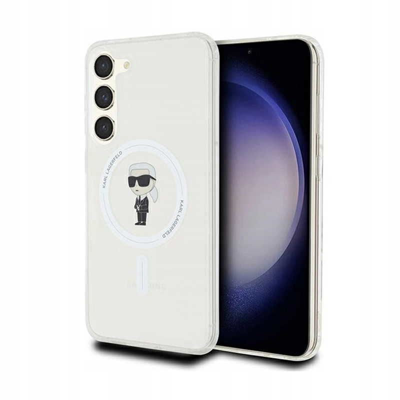 Karl Lagerfeld IML Ikonik MagSafe Pouzdro pro Samsung Galaxy S24+, průhledné