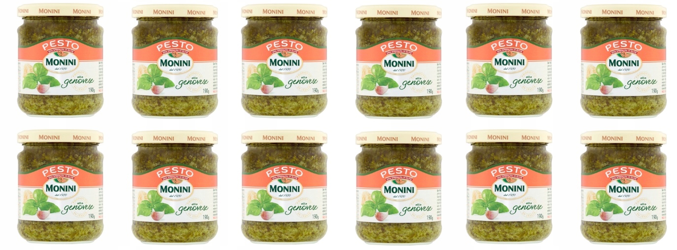 12x 190g Monini Sos pesto z Bazylią Karton