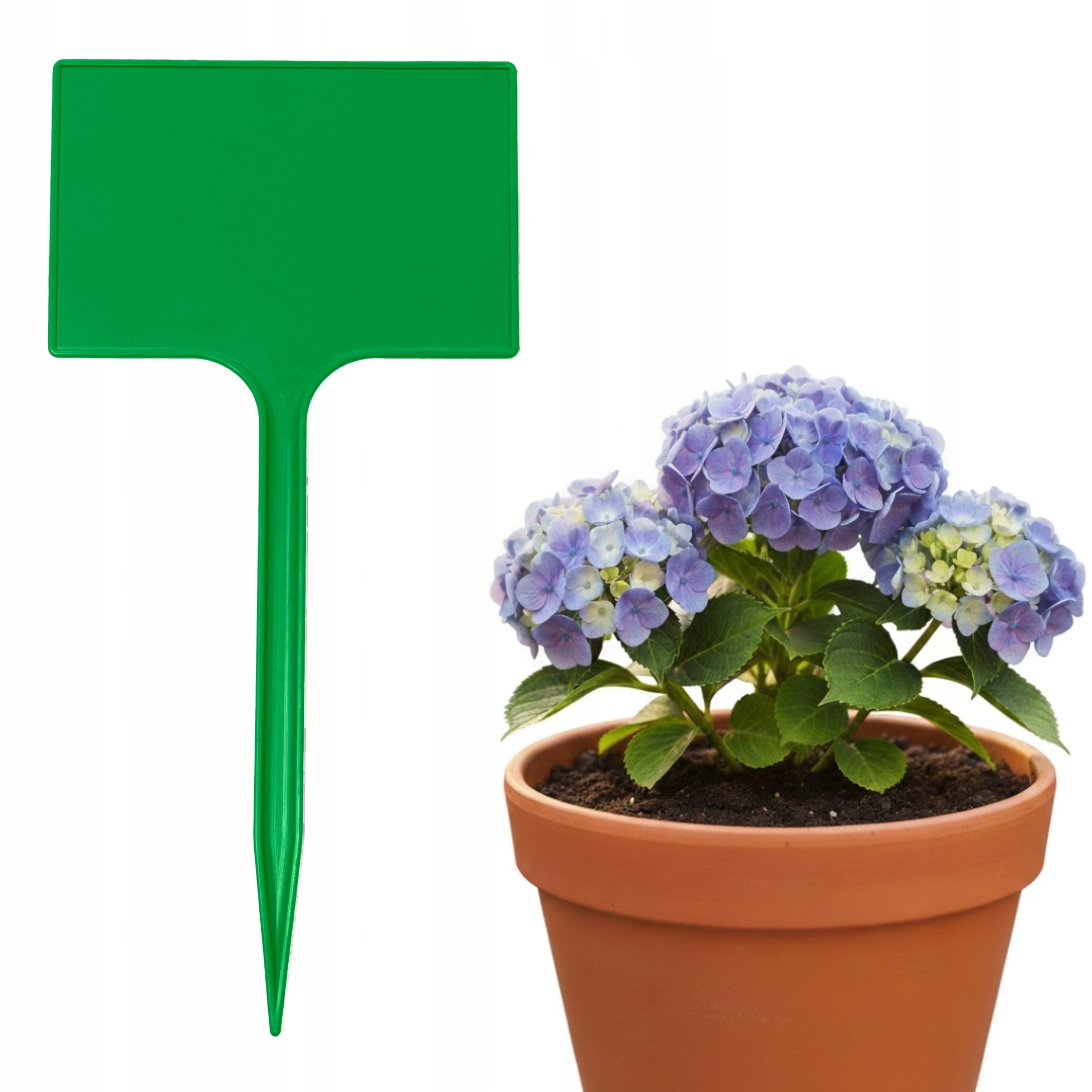 Tabliczki Etykiety do ROŚLIN 7x10,5cm KWIATÓW WARZYW do OPISU Zielona