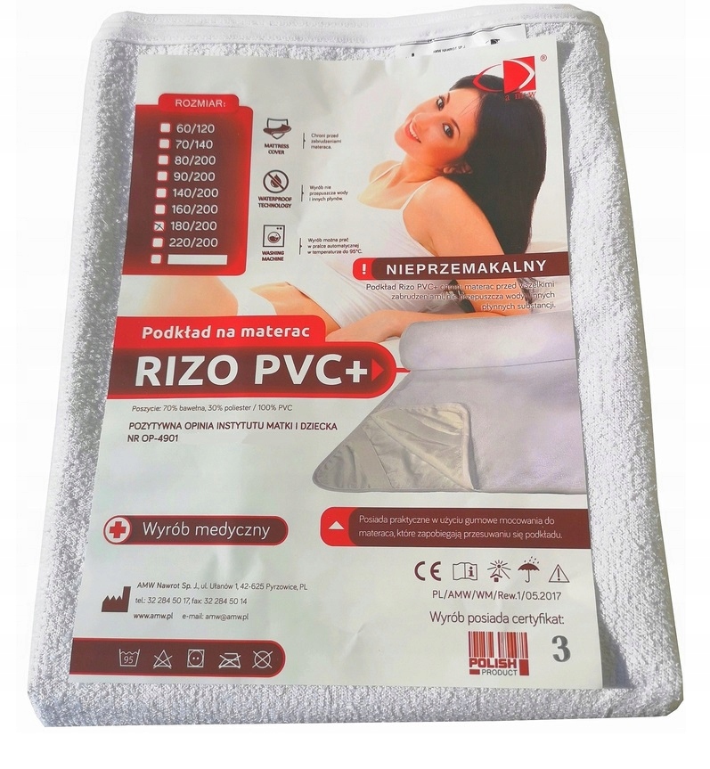 

Podkład Materac 80X160 Ochraniacz Nieprzemakalny