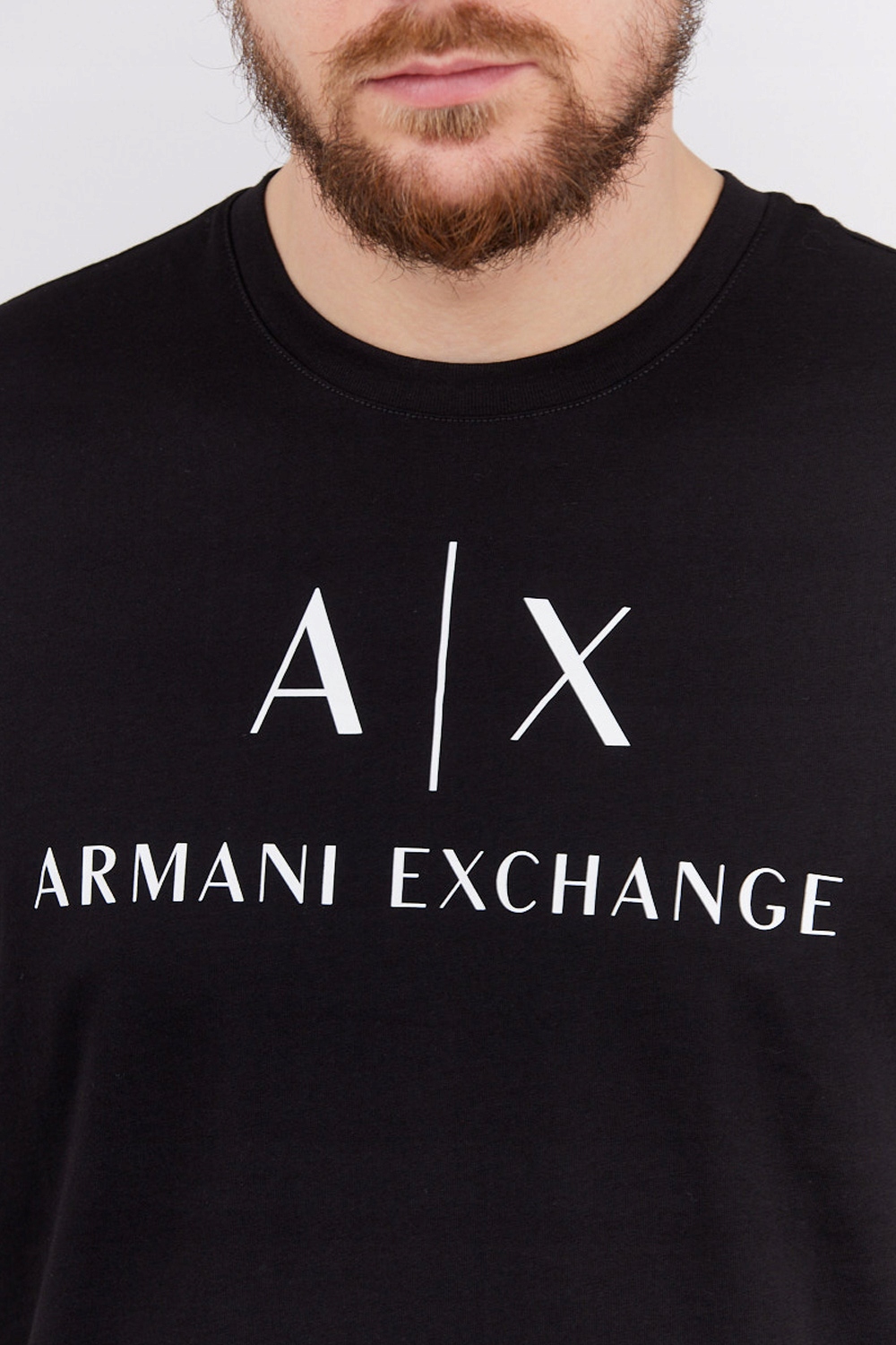 ARMANI EXCHANGE Czarny t-shirt męski z logo r XXL Marka Armani Exchange