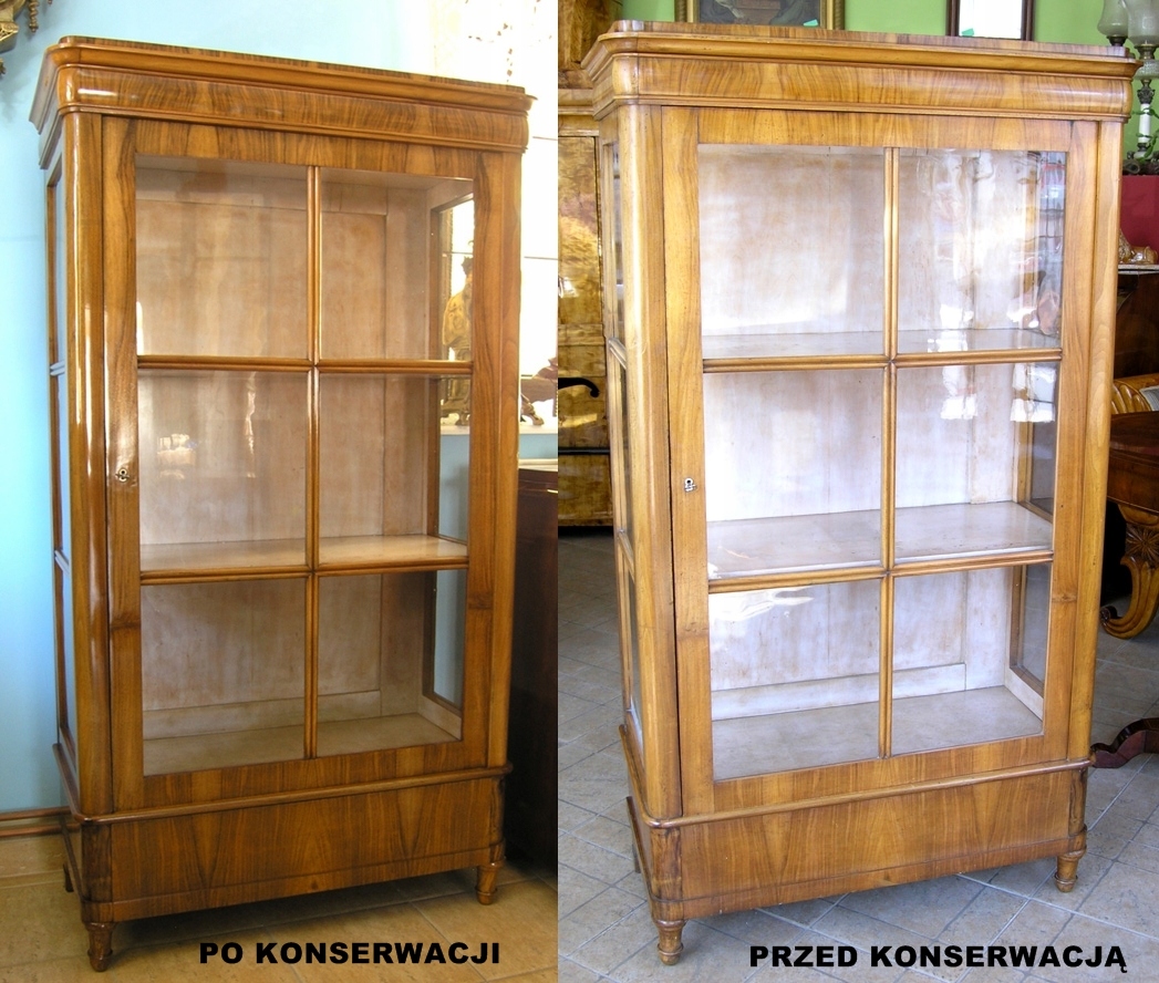 Serwantka Biedermeier orzech