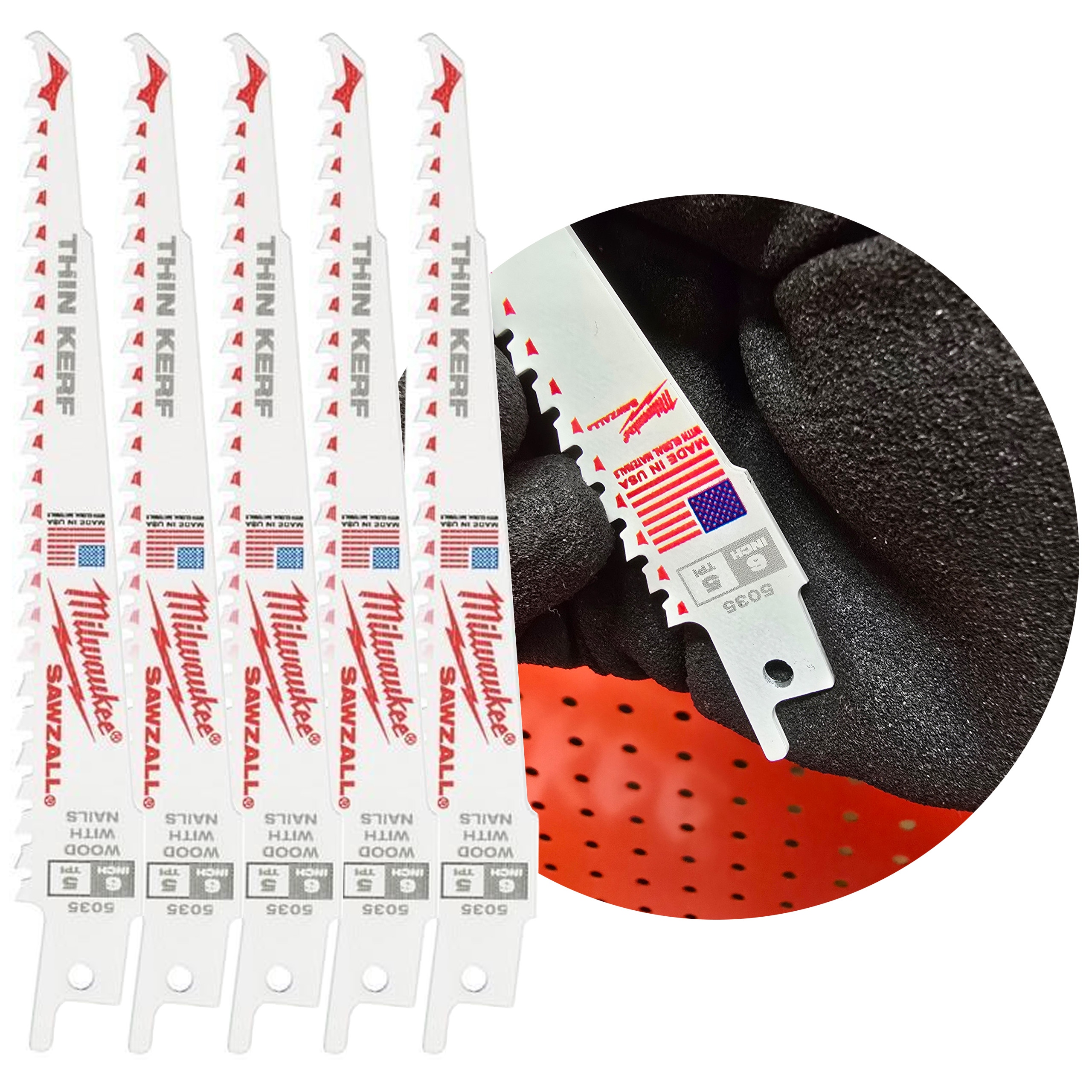 Pilový List pro demoliční práce Dřevo s kovem Odolný 150 mm 5 kusů