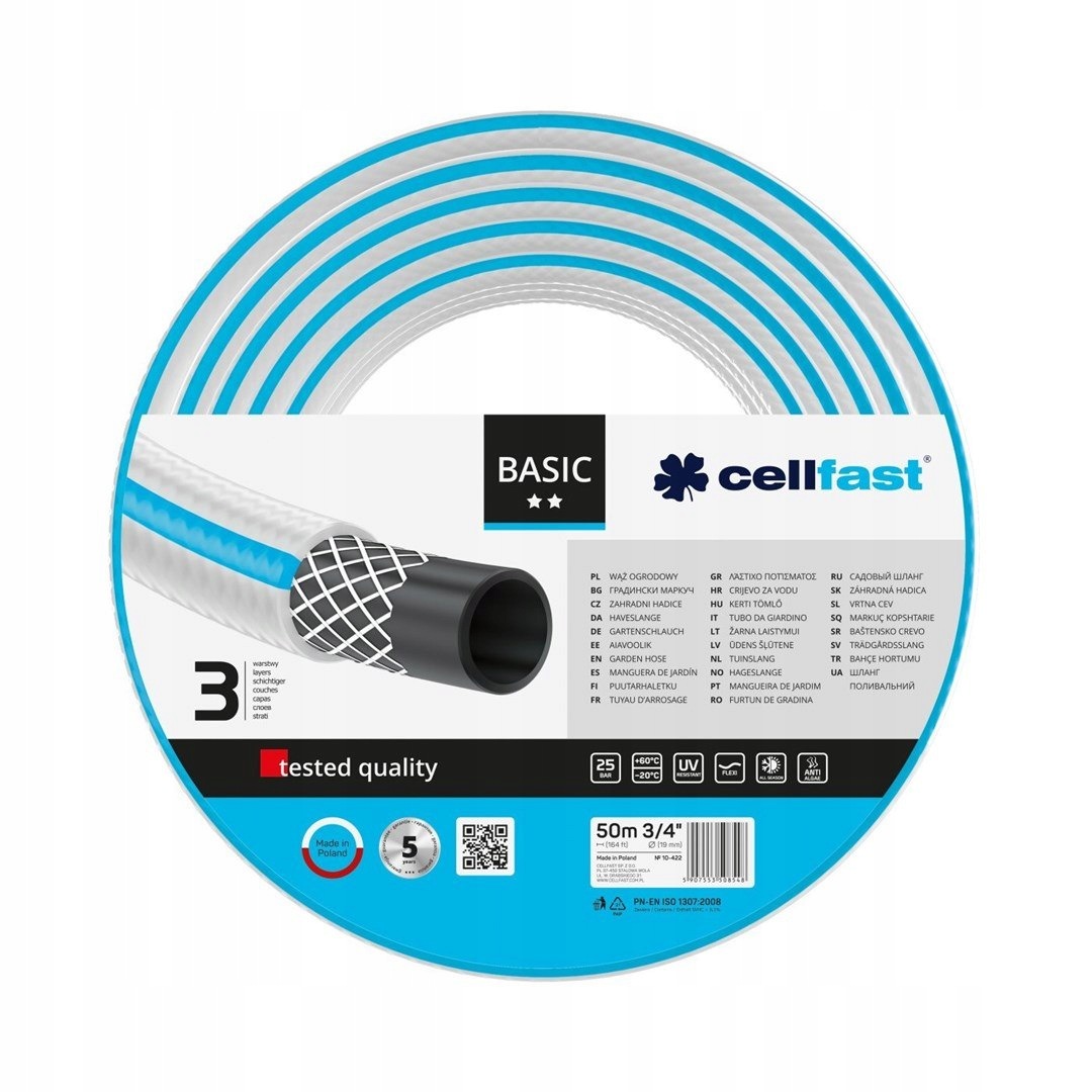 Zahradní Hadice Cellfast Basic 3/4" 50m 10-422
