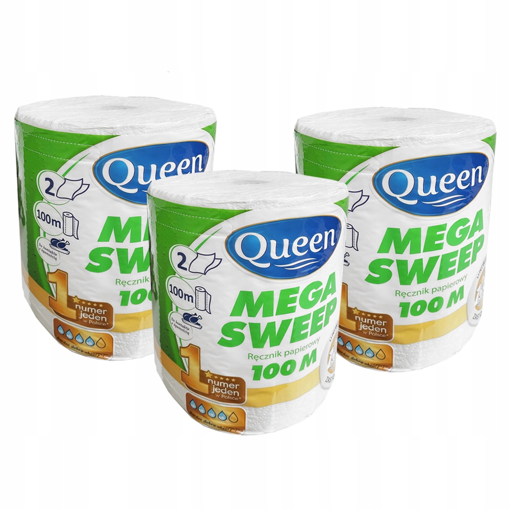 

Ręcznik Papierowy Queen Sweep Biały 300m