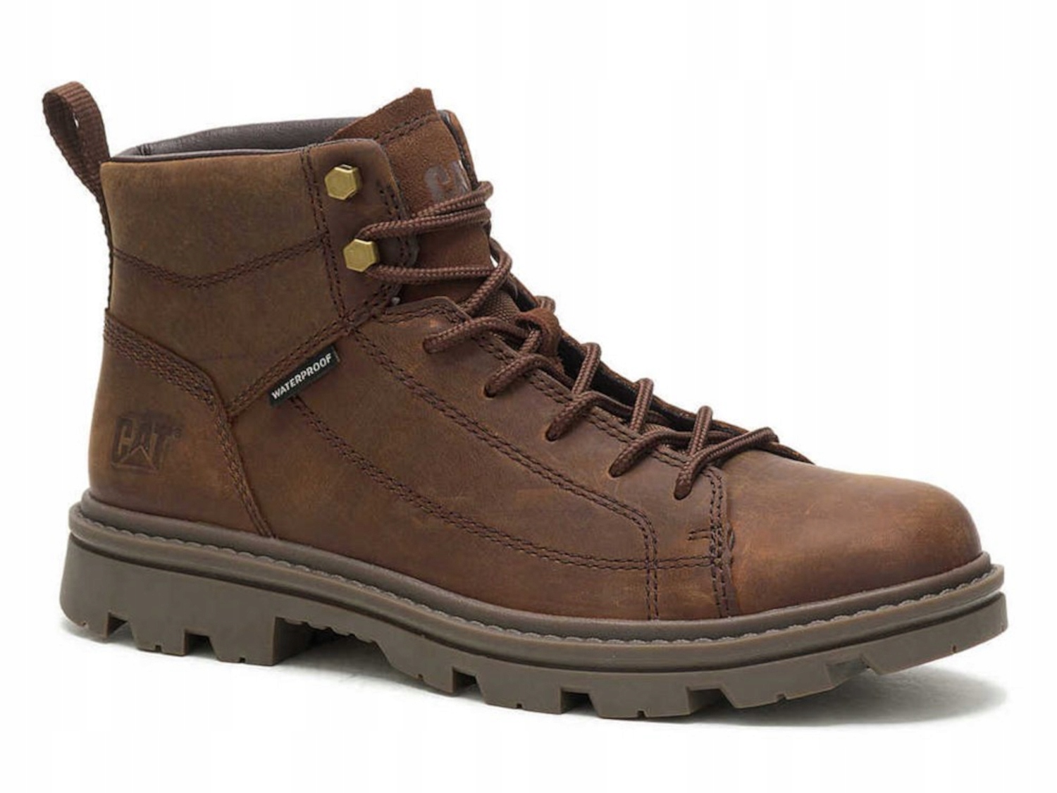 Pánské kožené boty Caterpillar Modulate P725406 voděodolné, hnědé 45