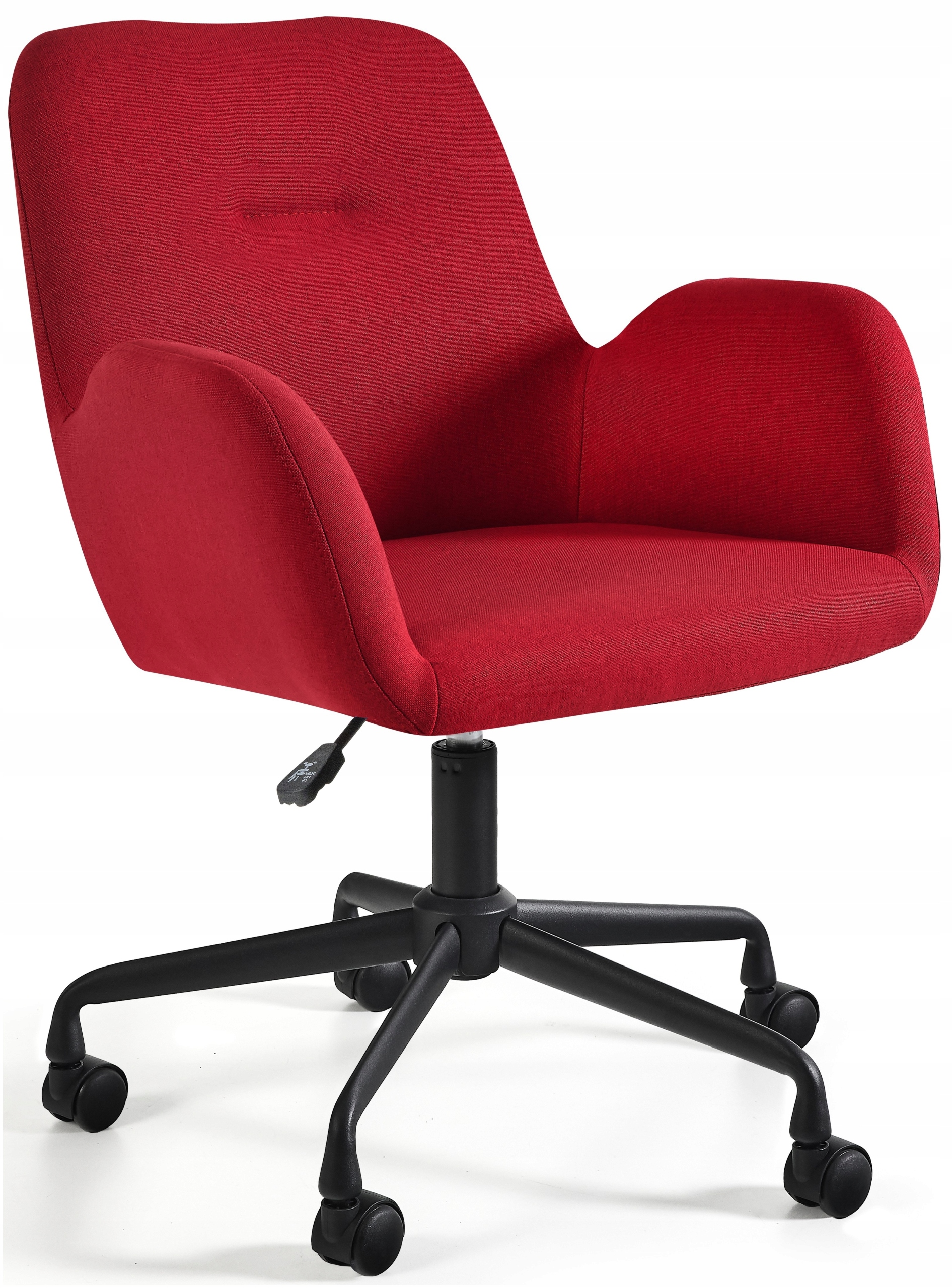 Krzesło Obrotowe Bravo Czerwone Biurowe Konferencyjne Tkanina Ergonomiczne