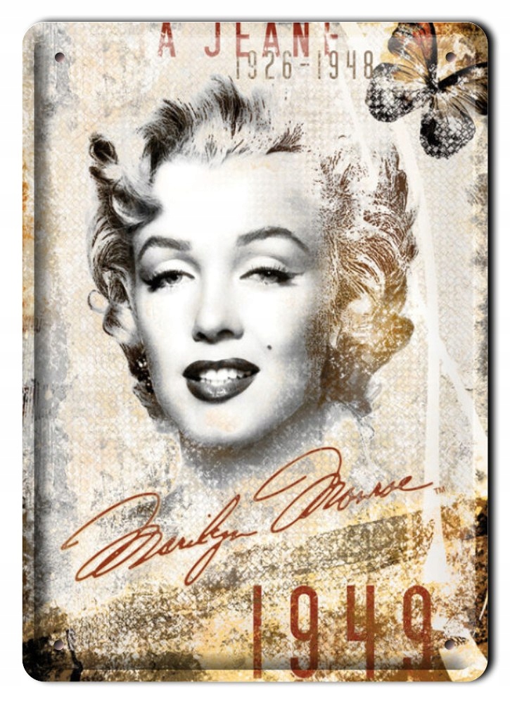 Marilyn Monroe Metalowy Szyld Plakat Retro #00611
