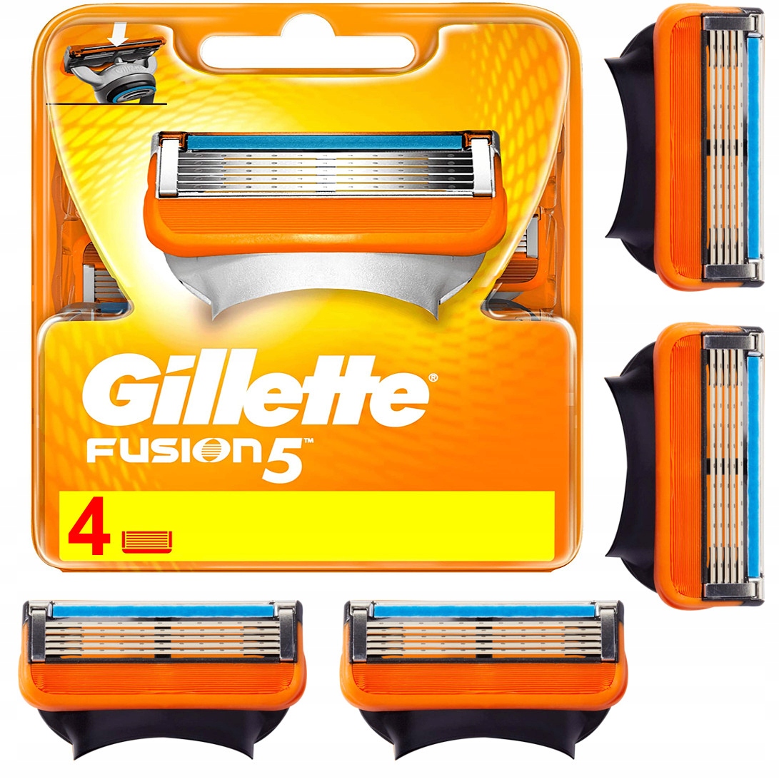 

Oryginalne Gillette Ostrza Fusion 5 Wkłady 4 Szt