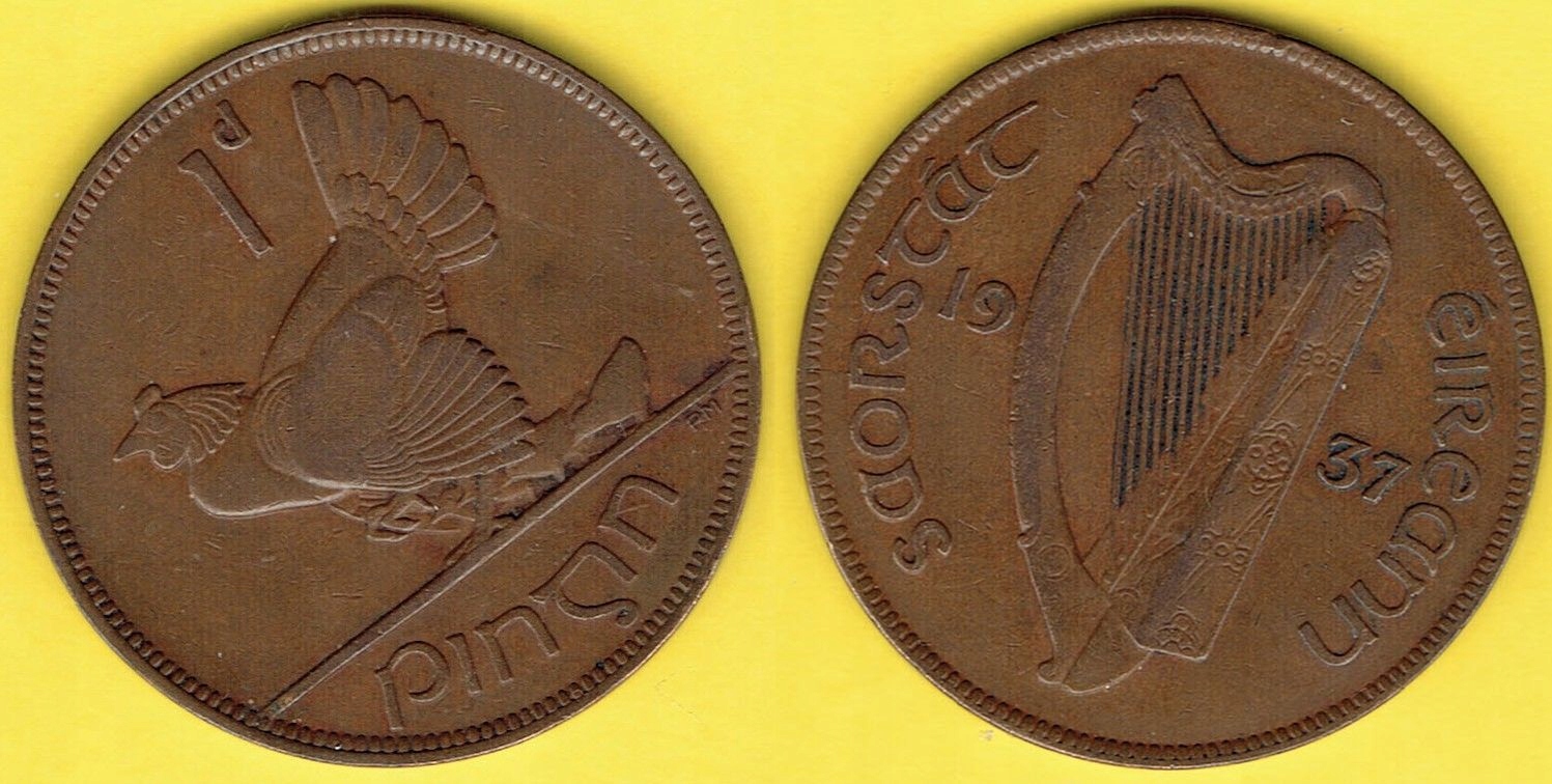 IRLANDIA 1 PENS 1937 r.