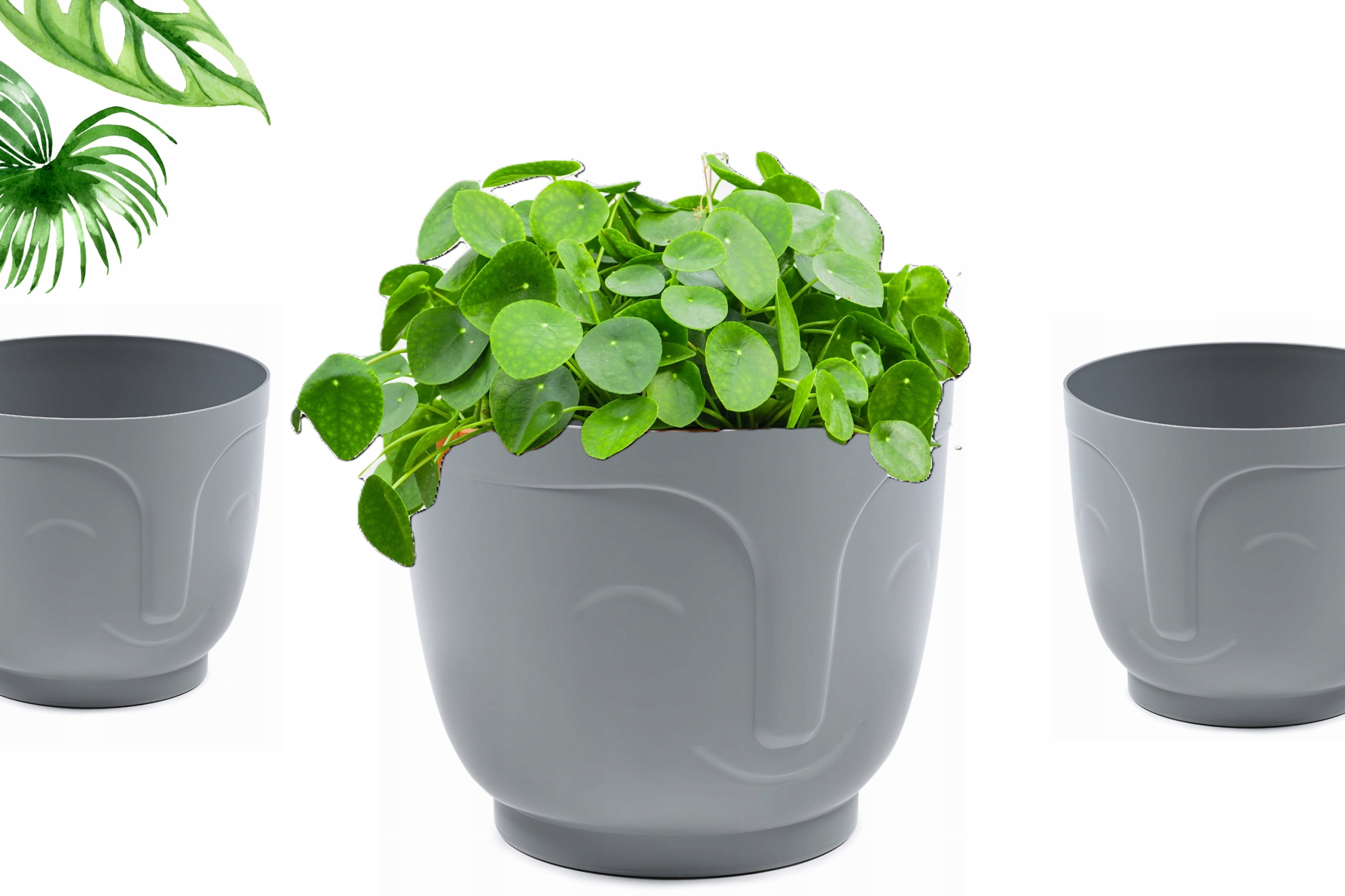 DONICZKA OKRĄGŁA ATENA FI140 SZARA POŁYSK OSŁONKA TWARZ