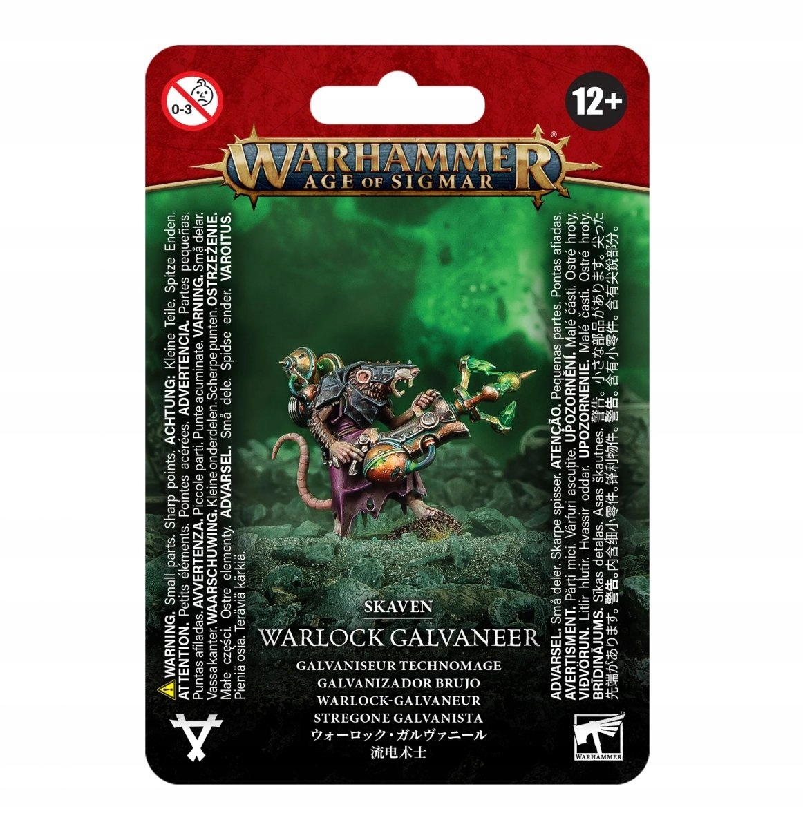 Skaven Warlock Galvaneer Warhammer Age of Sigmar Figurka Hq Gw