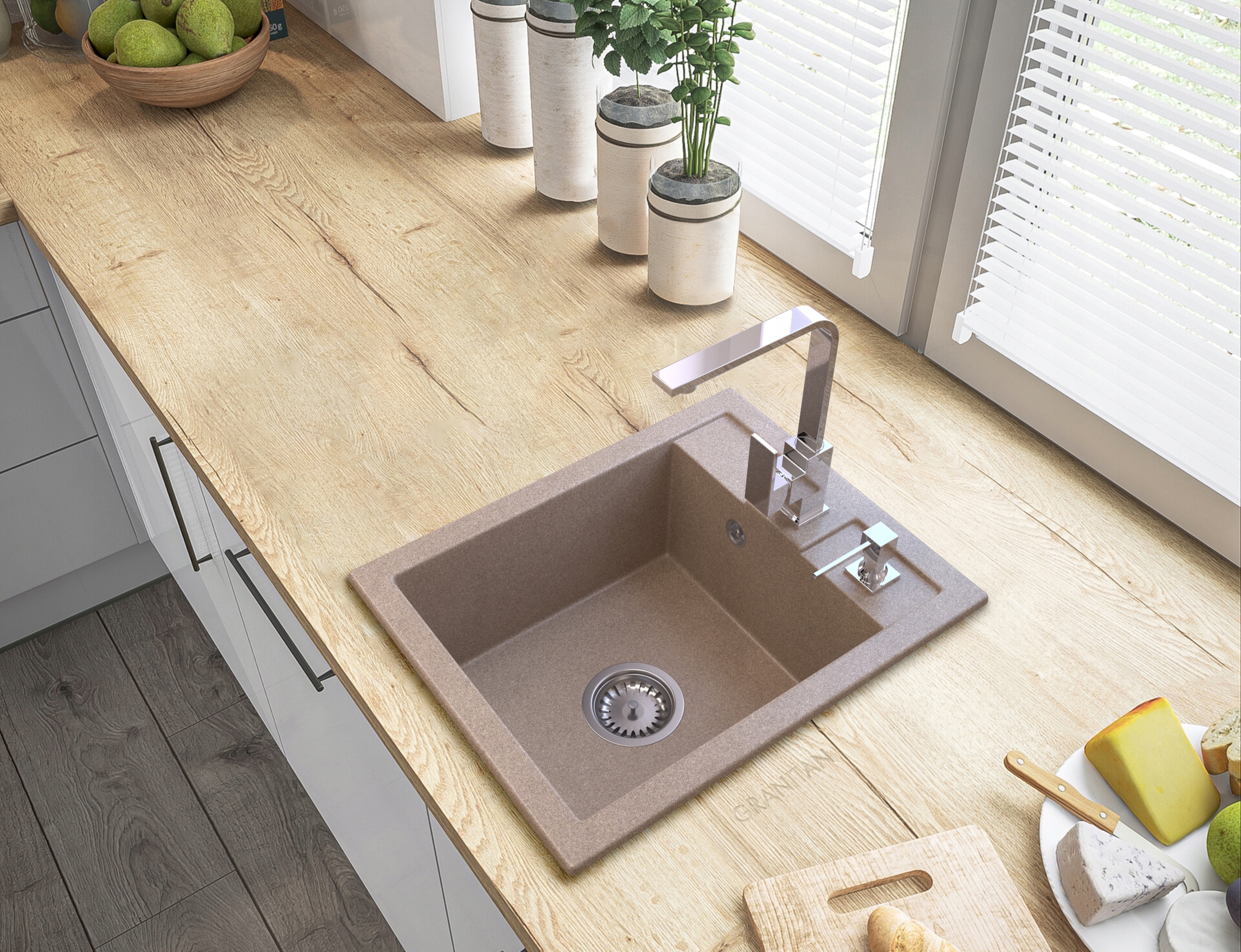 DOZOWNIK CHROM PŁYNU MYDŁA DO ZLEW KWADRATOWY Kolor pompki chrom