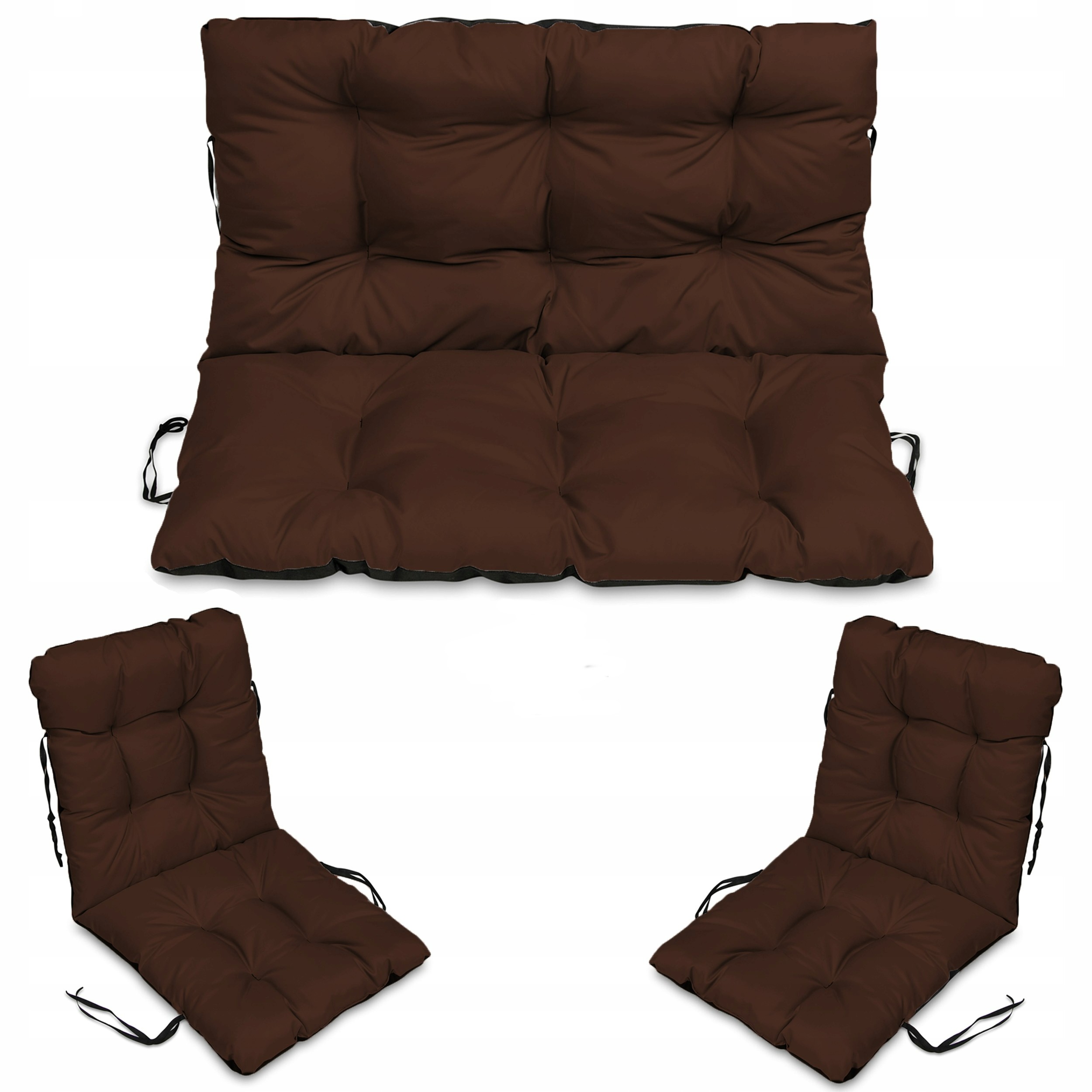 

Poduszki na meble ogrodowe 120x60x50 zestaw 2+1