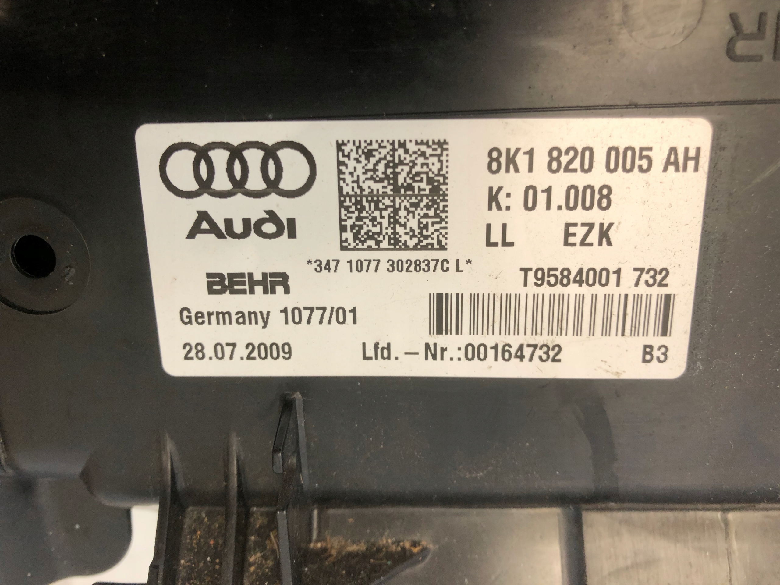 AUDI A4 B8 heater complete 8K1820005AH