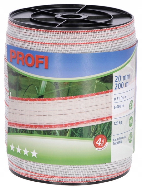 

Taśma Pastucha Profi 200MX2CM Biało-czerwona Kerbl