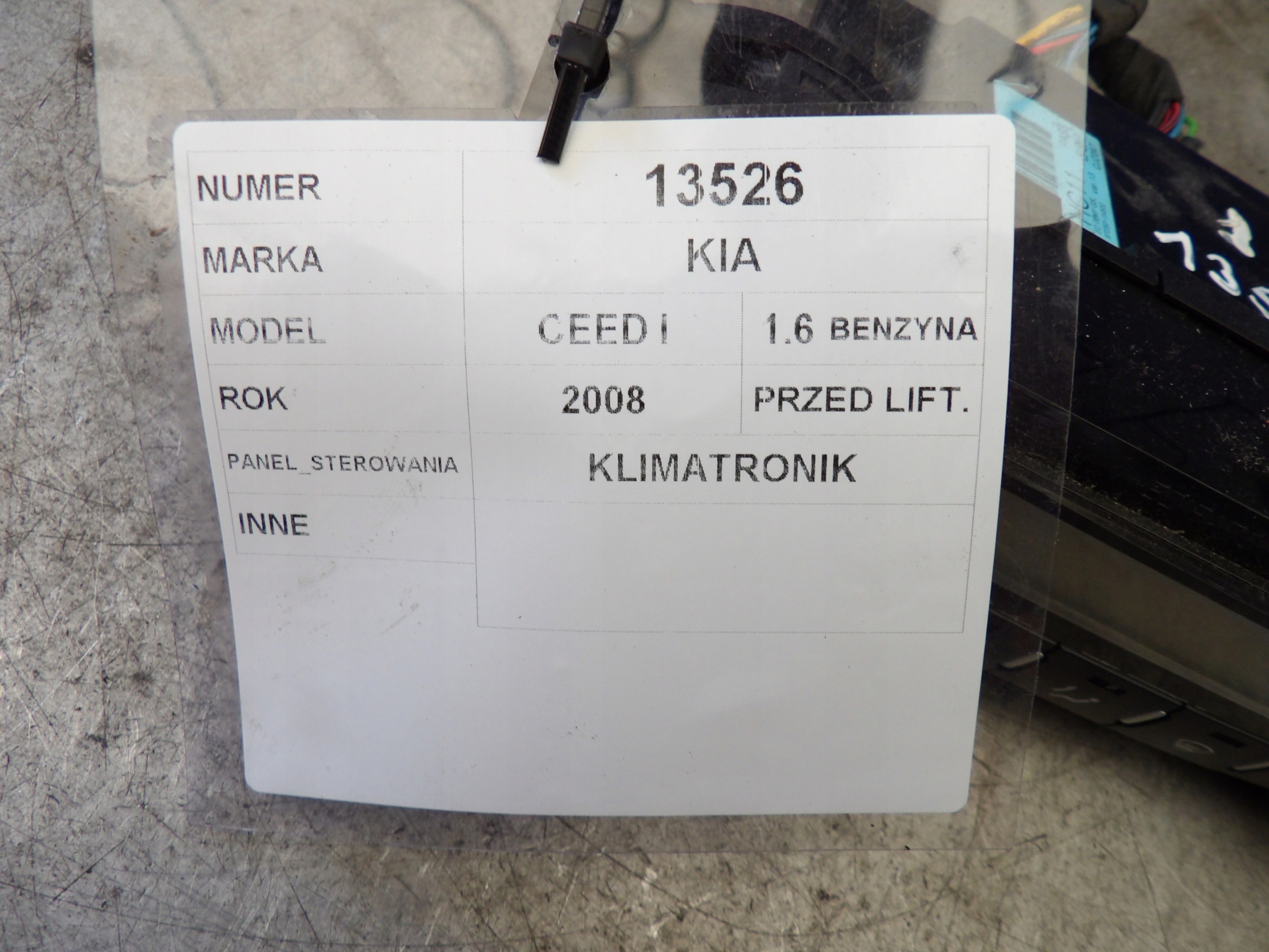97250-1H502 panel ovládání klími klimatizaci KIA CEED a