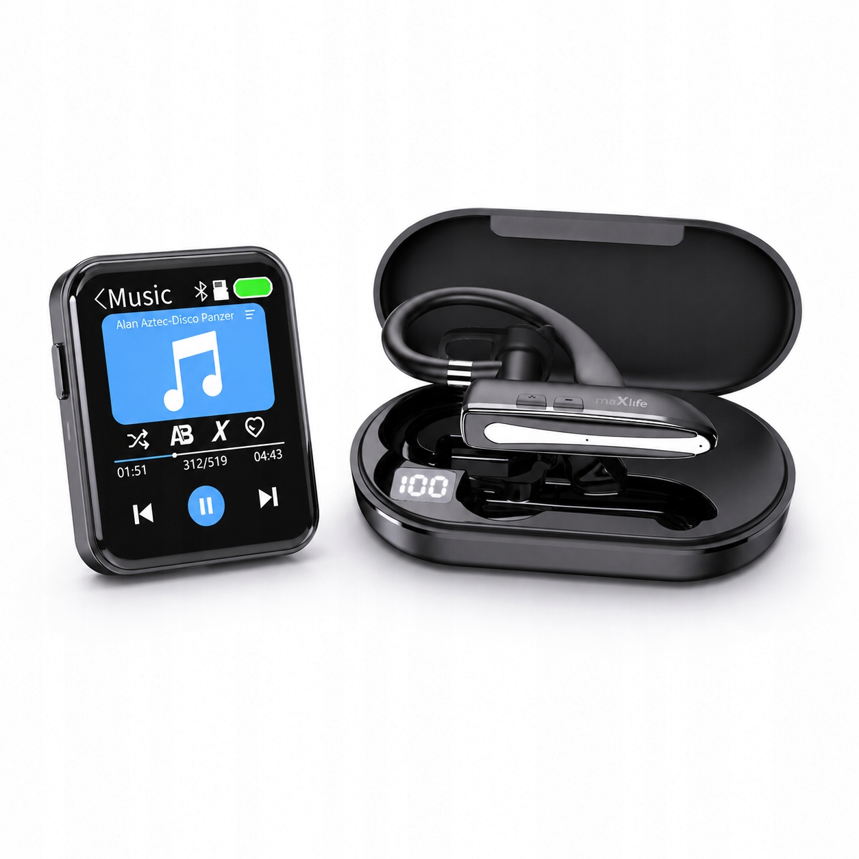Sada MP3 8GB s kamerou a Bluetooth sluchátka Tws IPX4