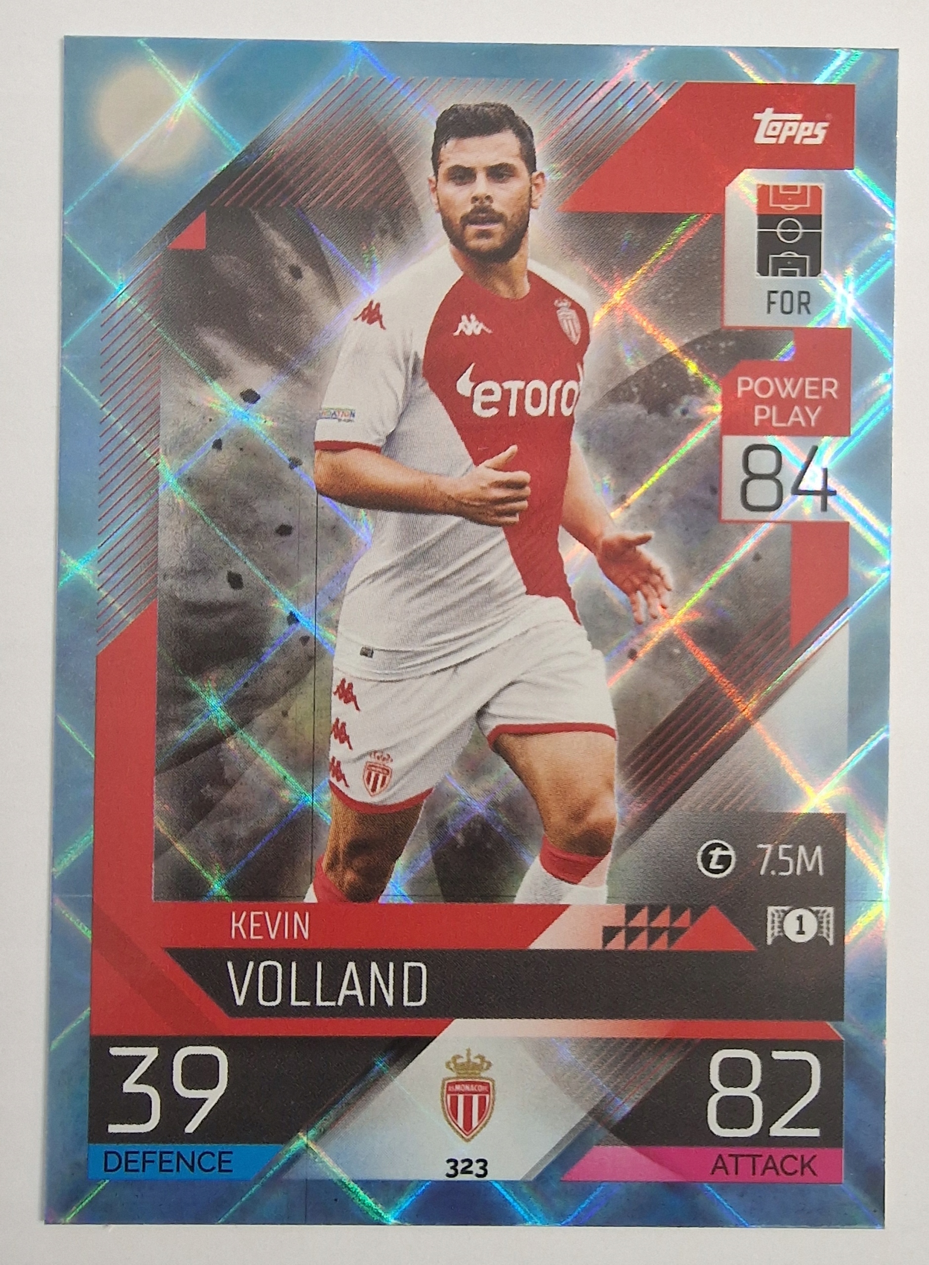 2022-23 Topps Match Attax Kevin Volland As Monaco Crystal /Y15
