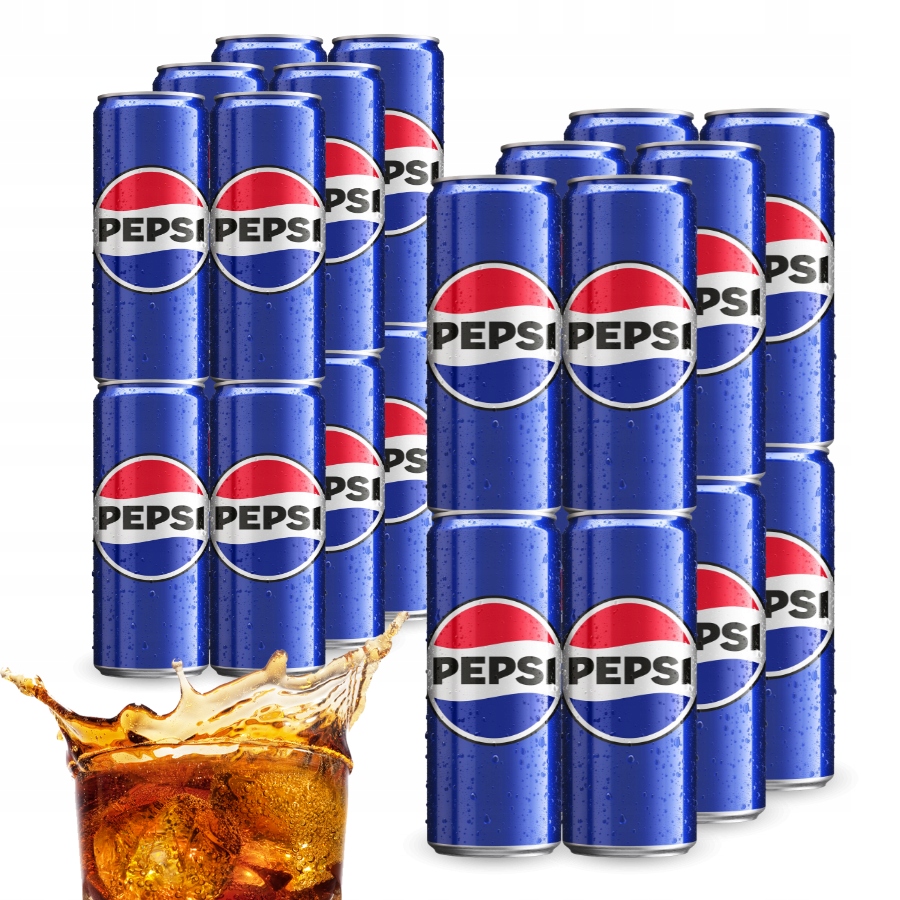 Levně Set 24x Sycený nápoj Pepsi plechovka 330 ml