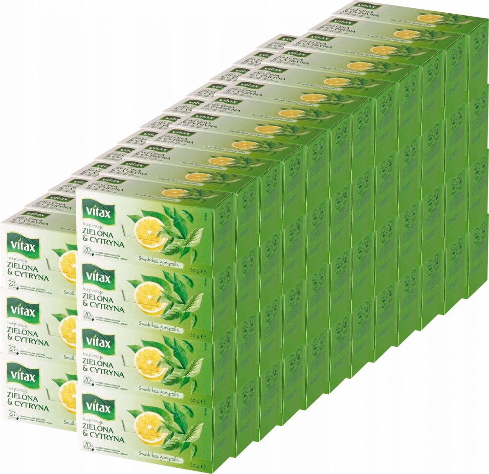 Vitax Inspiracje Zielona Herbata Cytryna Ekspresowa W Torebkach 20 szt x84