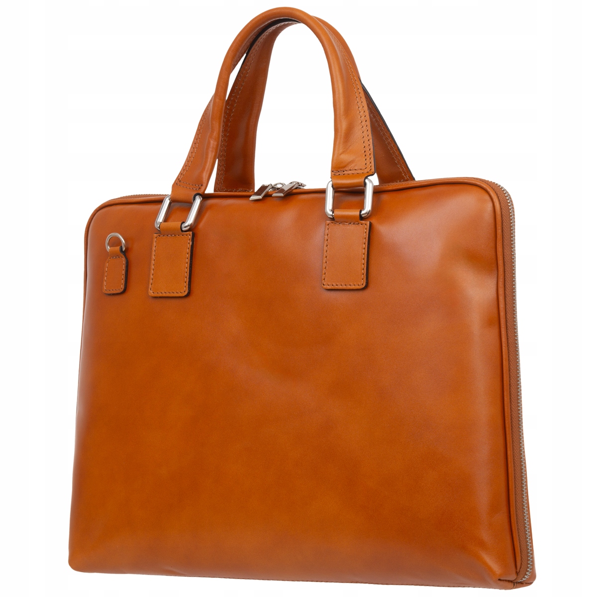 Torba Skórzana Vera Pelle Lisa na Laptop Tablet Ruda