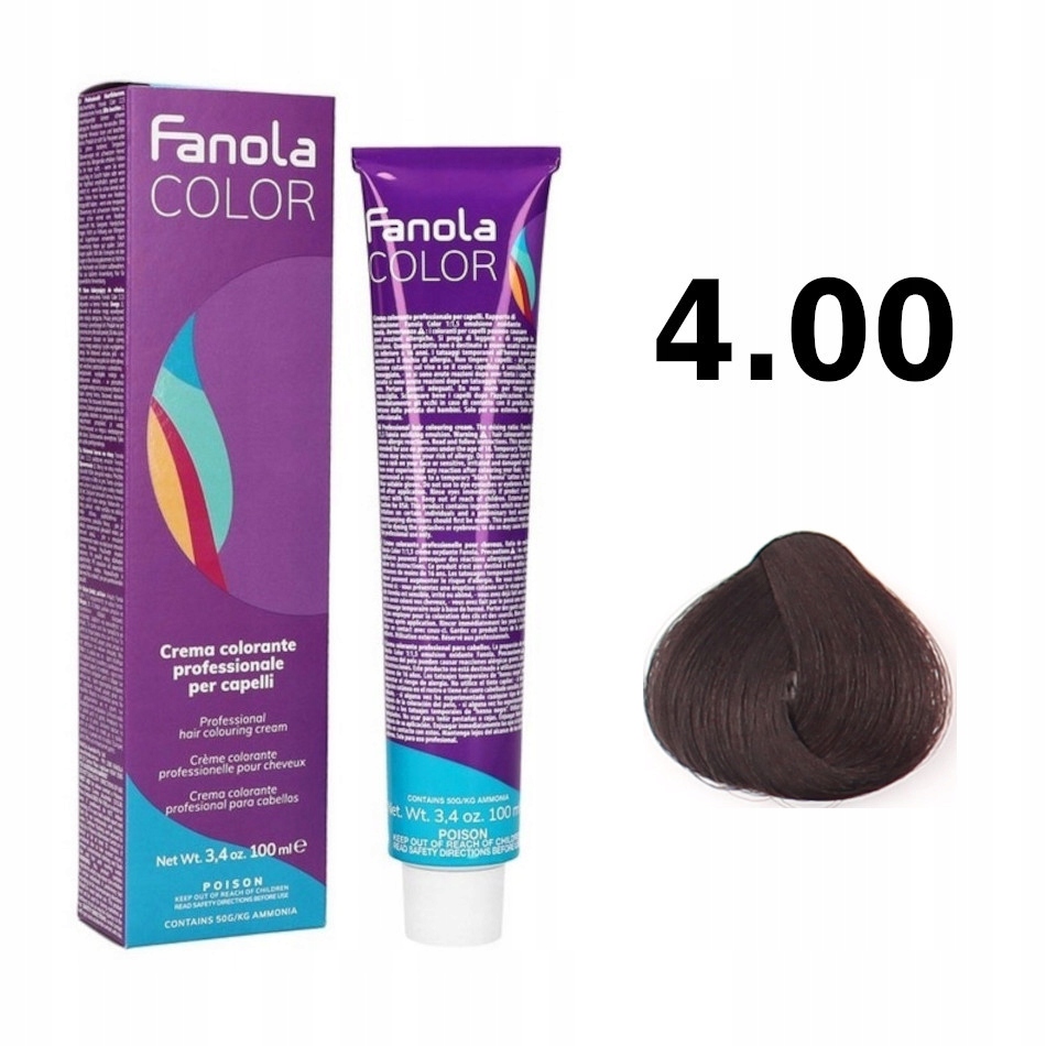 

Fanola Crema Colore 100ml farba do włosów nr 4.00
