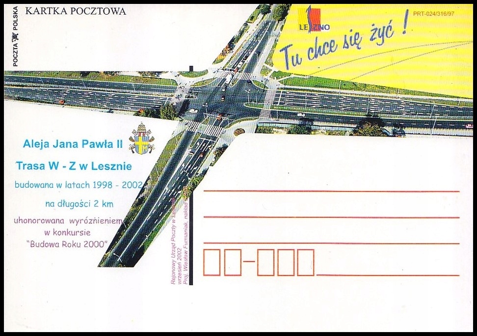 Polska 2002 KP ** Jan Paweł II Papież Leszno 51