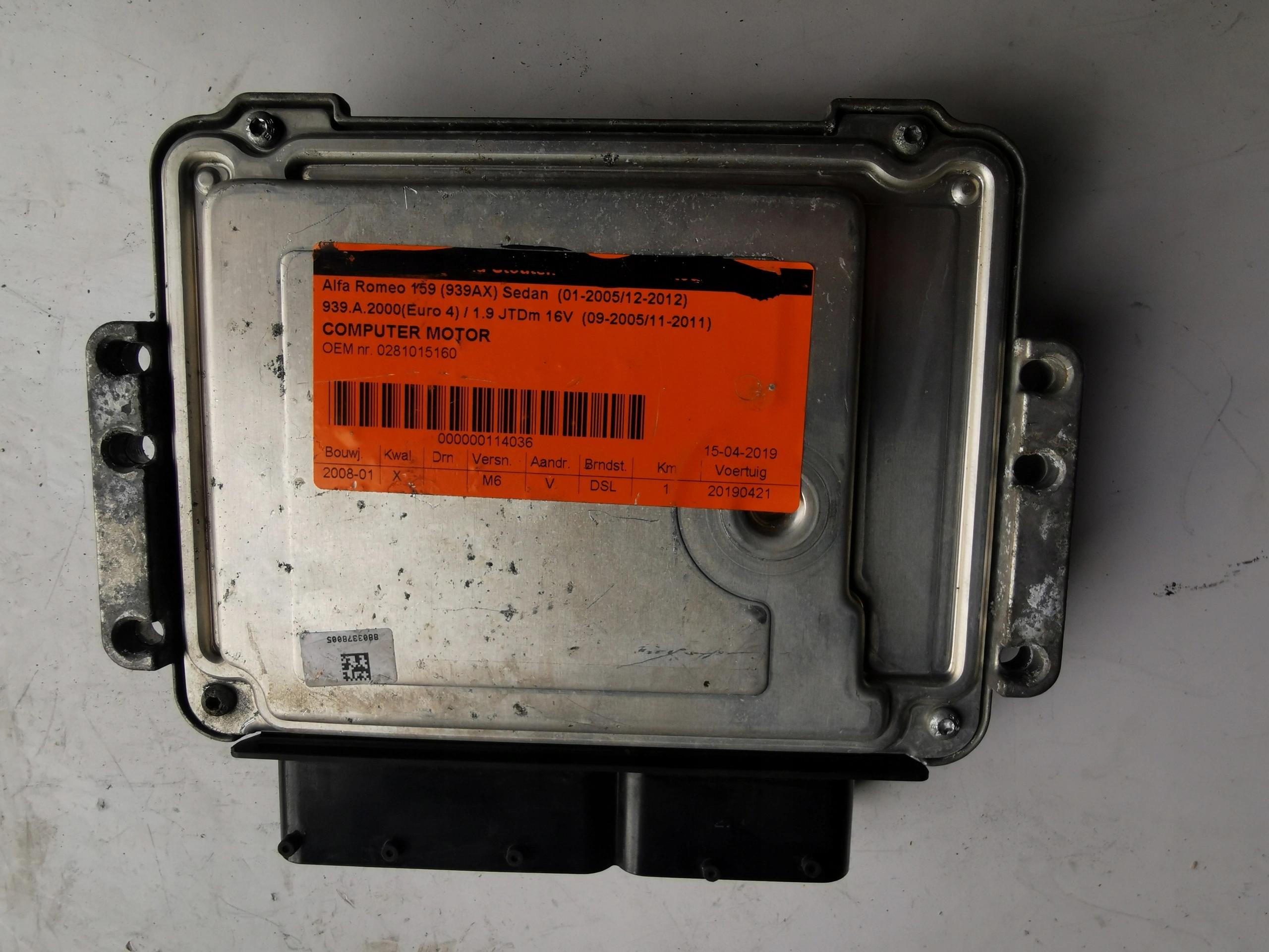 ALFA ROMEO 159 1.9JTD 0281015160 51847392 computer