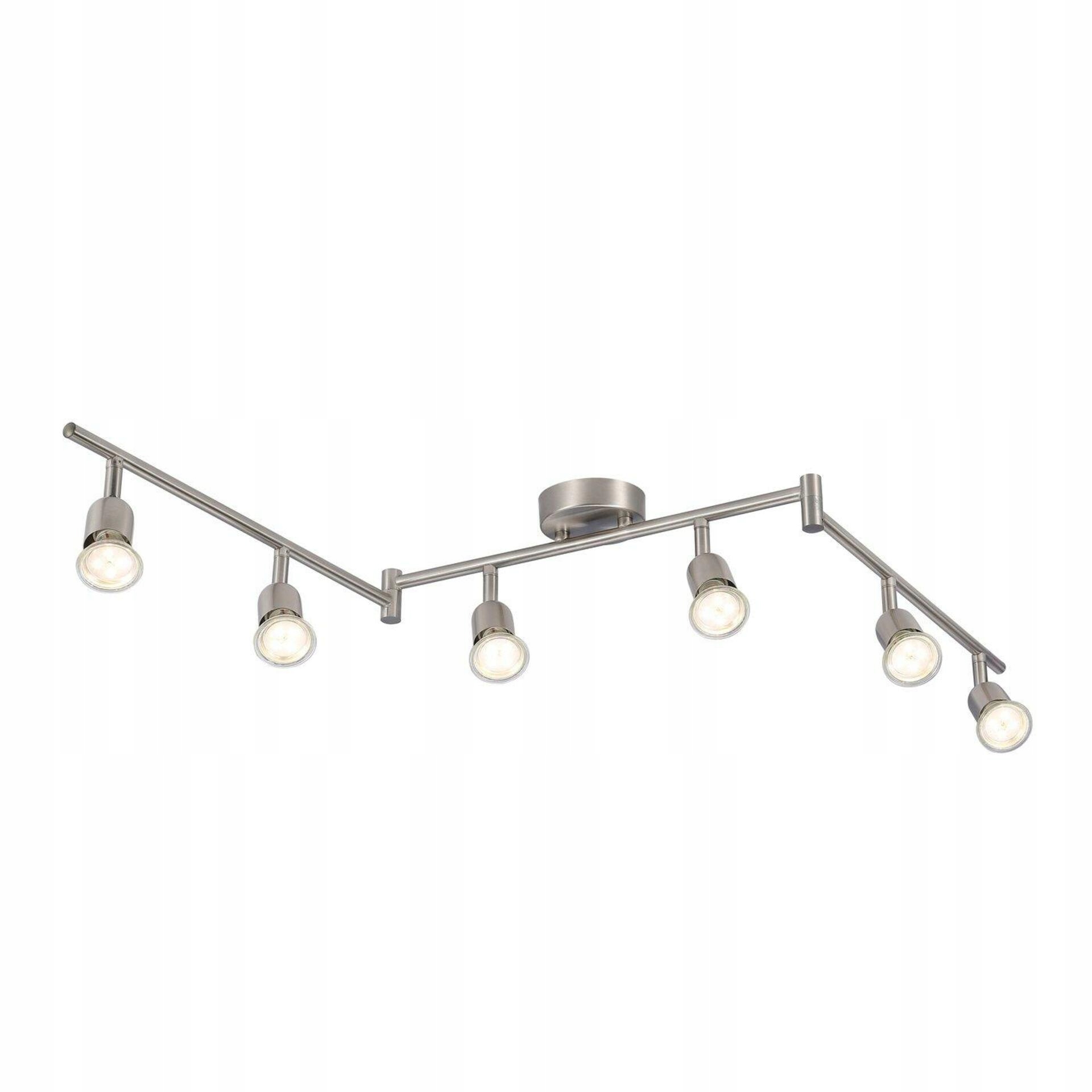 Nordlux Avenue 6-Rail bodové svietidlo, brúsená oceľ, 6xGU10, 119 cm
