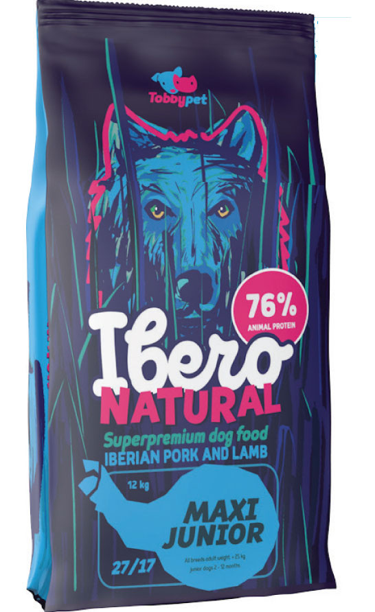 Ibero Natural Junior Maxi Pork and Lamb 12 kg