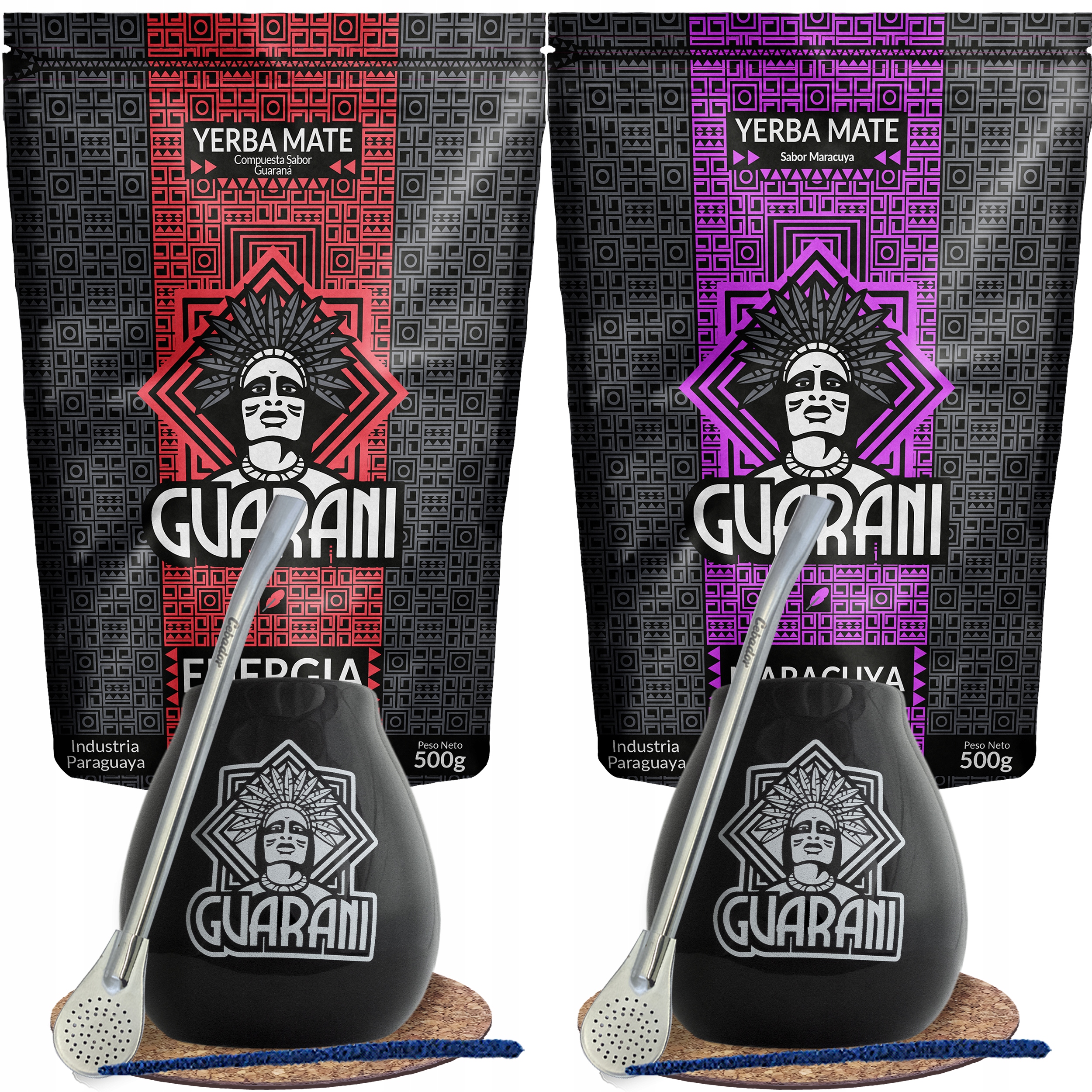 Levně Sada Yerba Mate Guarani Bombilla Matero pro pár