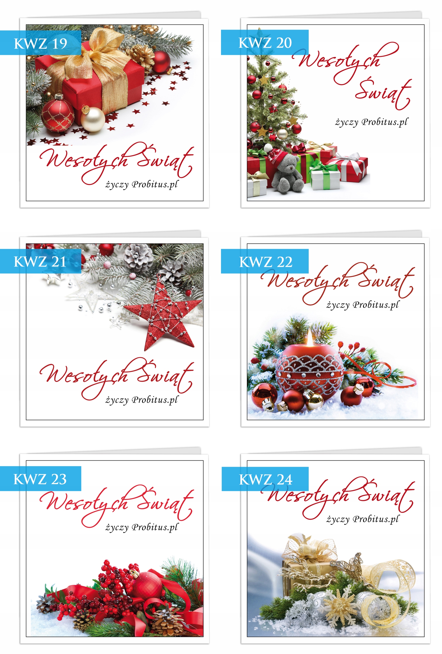 FIRMOWE KARTKI ŚWIĄTECZNE Biznesowe dla FIRM LOGO Materiał papier