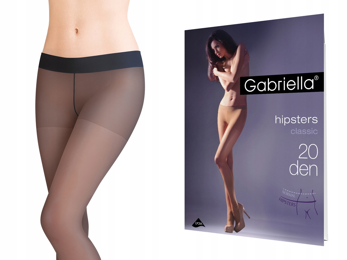 

Rajstopy Gabriella Hipsters 20 den Grafit 4