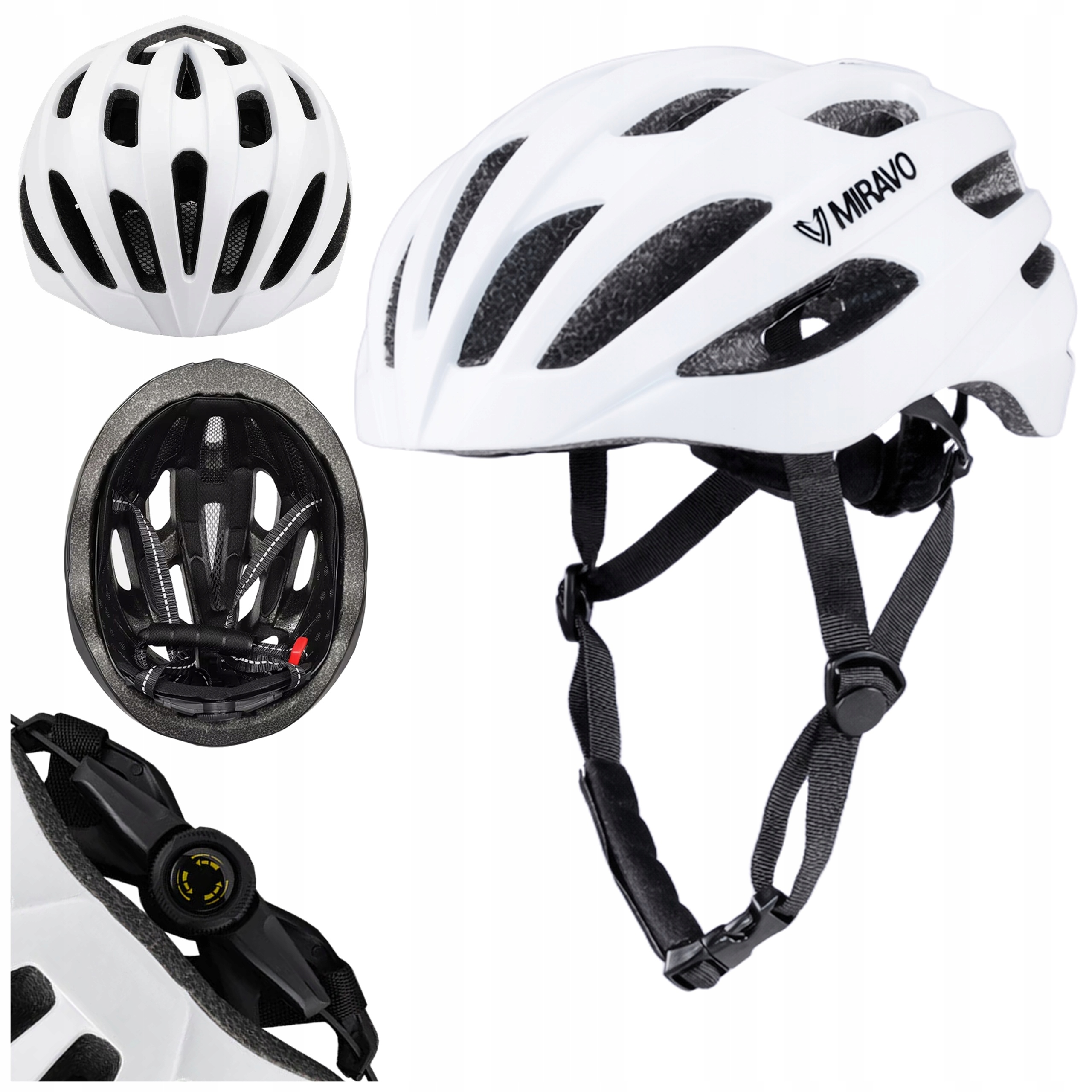 Kask Rowerowy Regulowany Rozmiar 57-61 CM L Lekki Na Hulajnogę Rolki