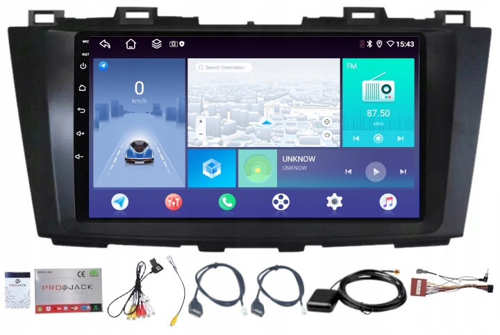 Rádio Navigácia Carplay Android Mazda 5 2011-2015 4GB 64GB Sim