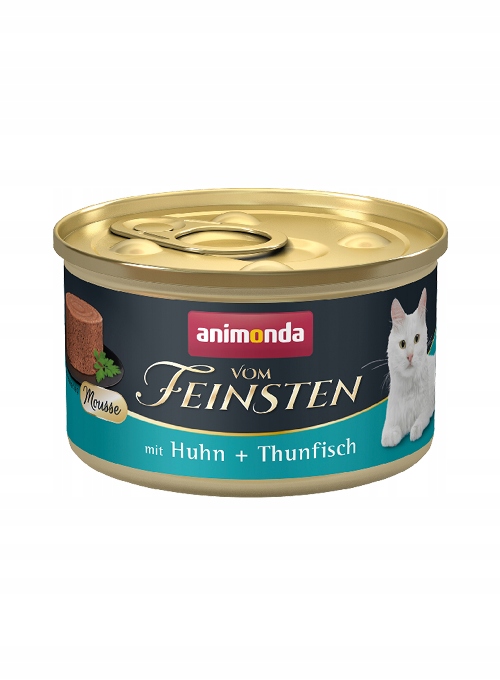 Levně 5x Animonda Vom Feinsten Cat Adult Pěna kuřecí tuňák konzerva 85 g
