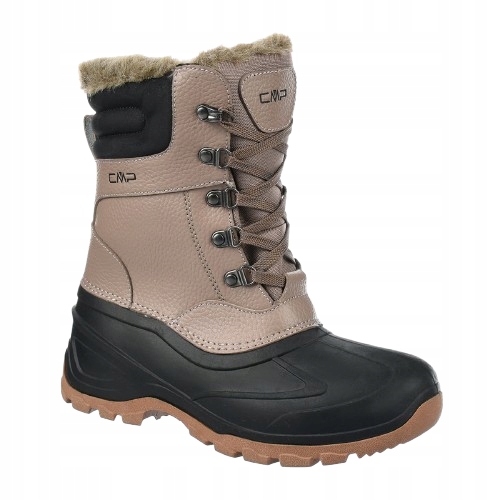 Cmp Dámské Boty Sněhule Nad Kotník Béžové Černé Zateplené 41 J0D