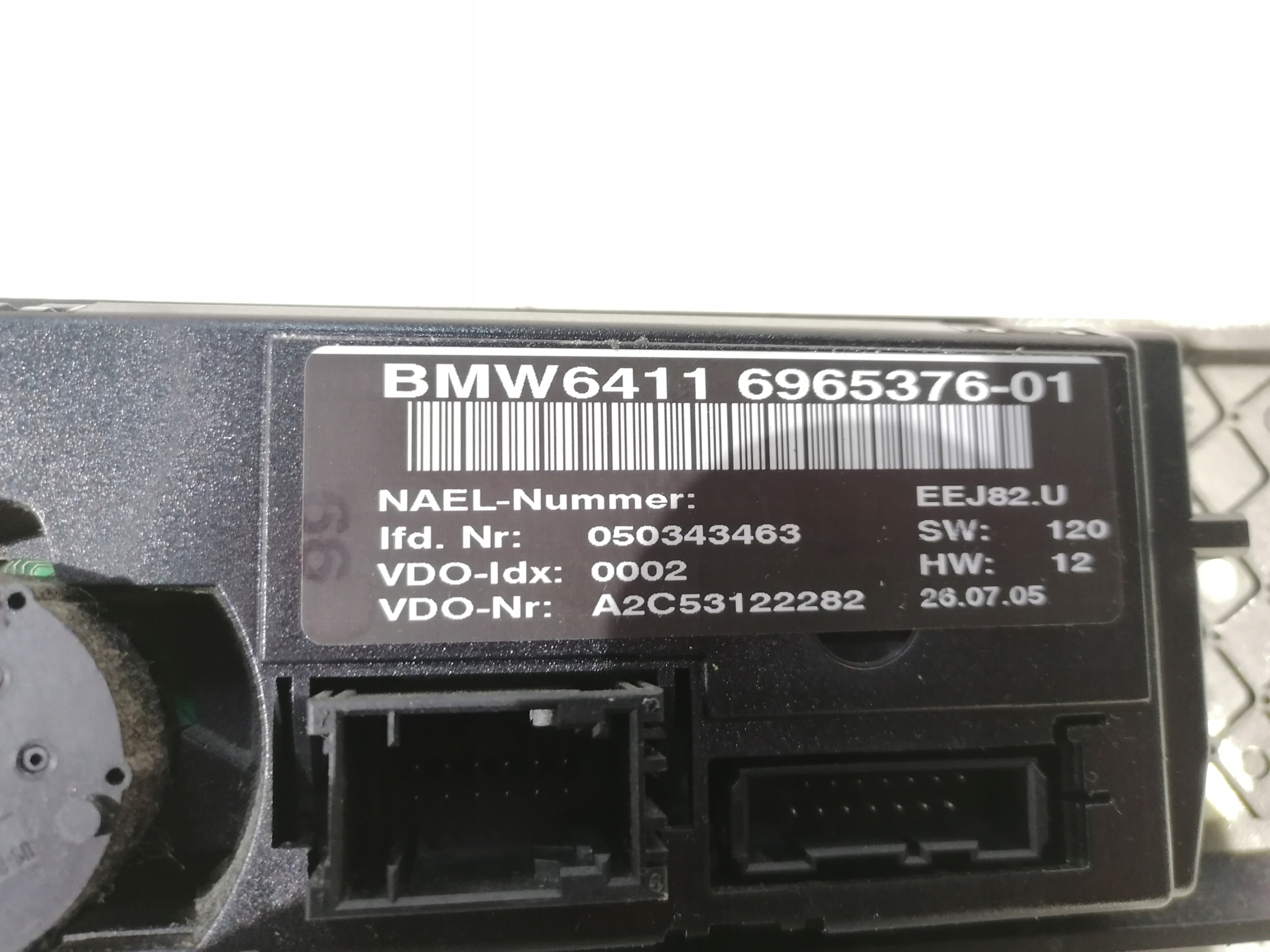BMW 3 E91 control panel air conditioning devices