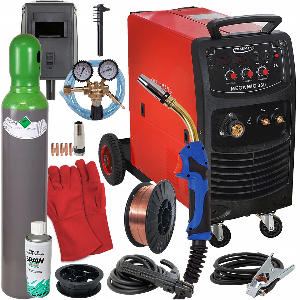 

Spawarka Migomat Mig 330 Mma Weldman zestaw