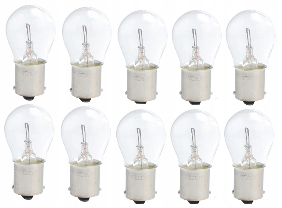 

12V 21W BA15S Żarówki Białe 10 Szt. W8A50 Żarów