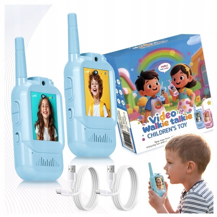 Krótkofalówka wideo dla dzieci Redleaf WT2 2x Zestaw Walkie Talkie Kamera