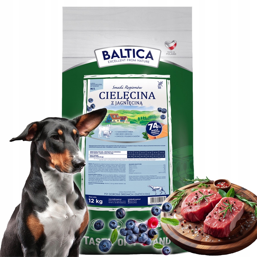 Levně Baltica Sr Telecí s jehněčím masem Xs/s 12 kg