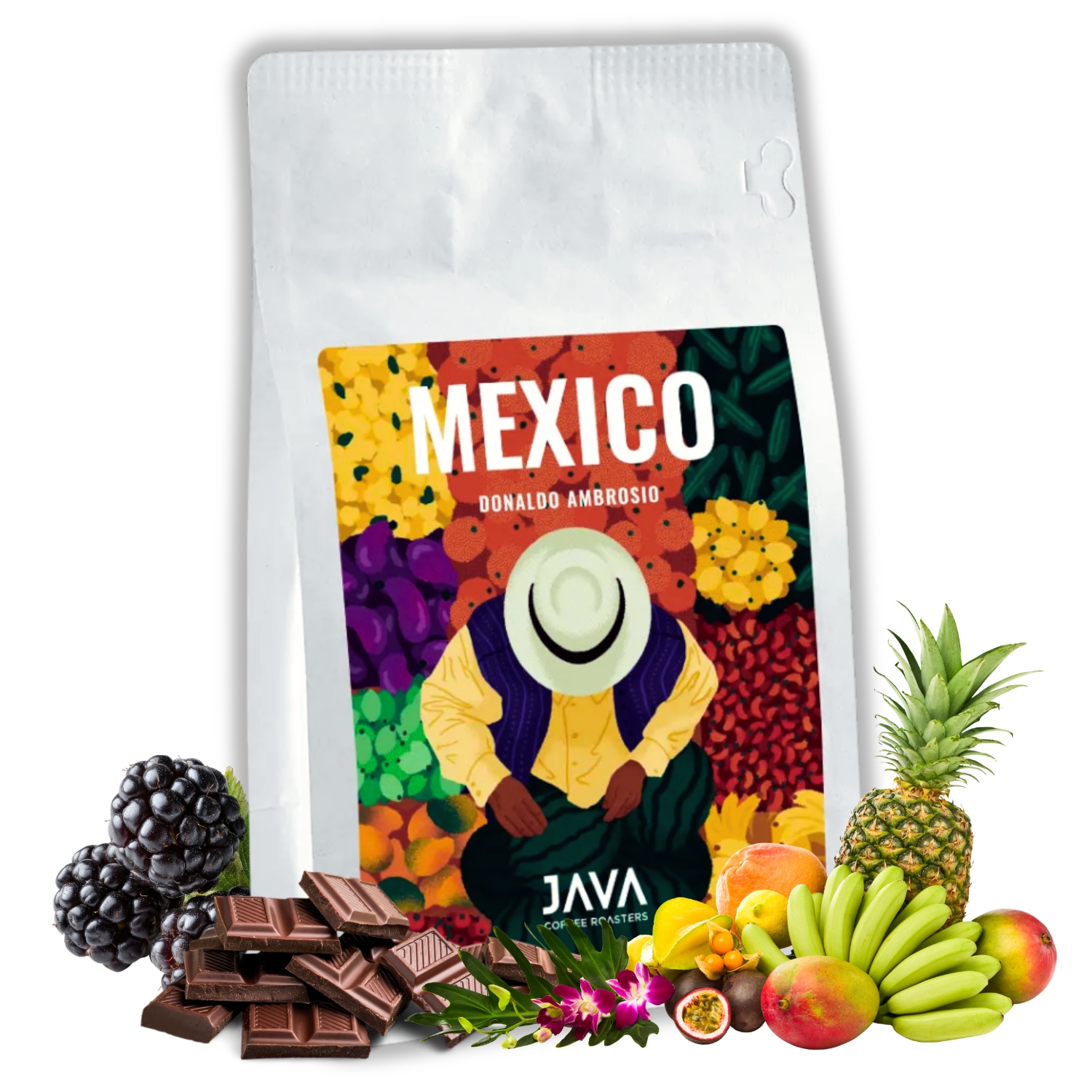 Levně Káva zrnková Specialty Mexico Donaldo Ambrosio 250 g, čerstvá, světle pražená