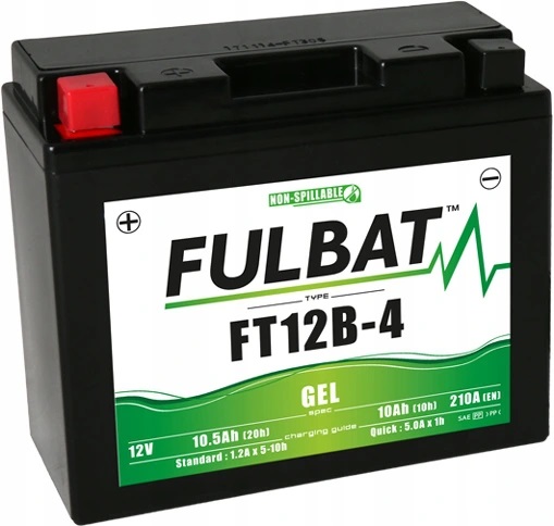 

Akumulator 10ah Fulbat YT12B-4 żelowy