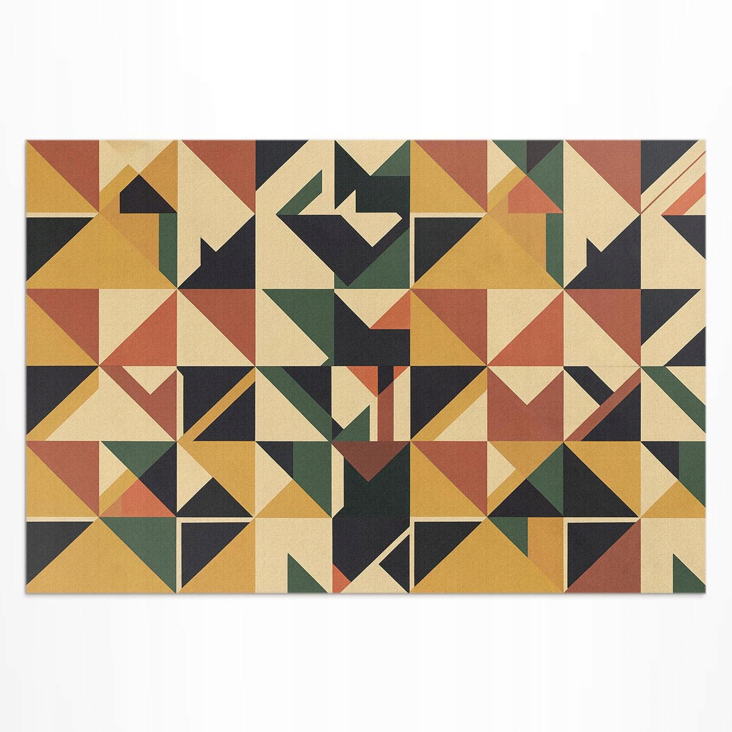Vinylový koberec do záhrady Geometrická farebná retro abstrakcia 180 x 120 cm