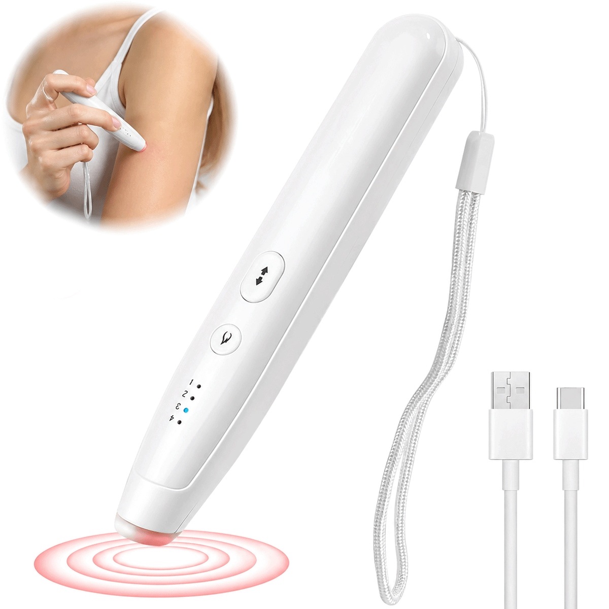 Ładowalny stift na komary Usb-c 500mAh, szybka ulga w 10 sekund