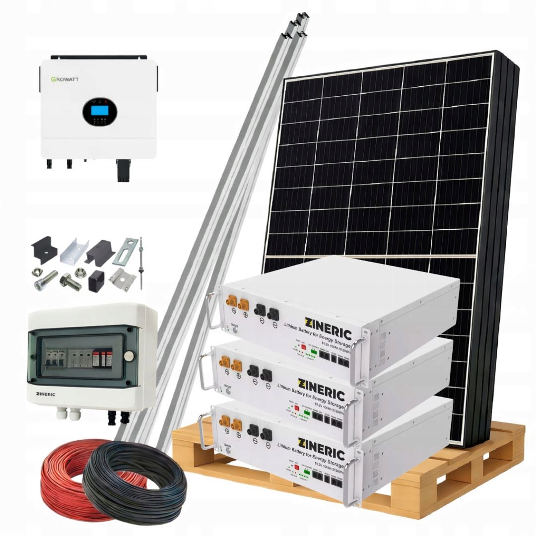Fotovoltaický Set Off-grid 8 kW S Konstrukcí 15 kWh 16x Ja Solar 510W