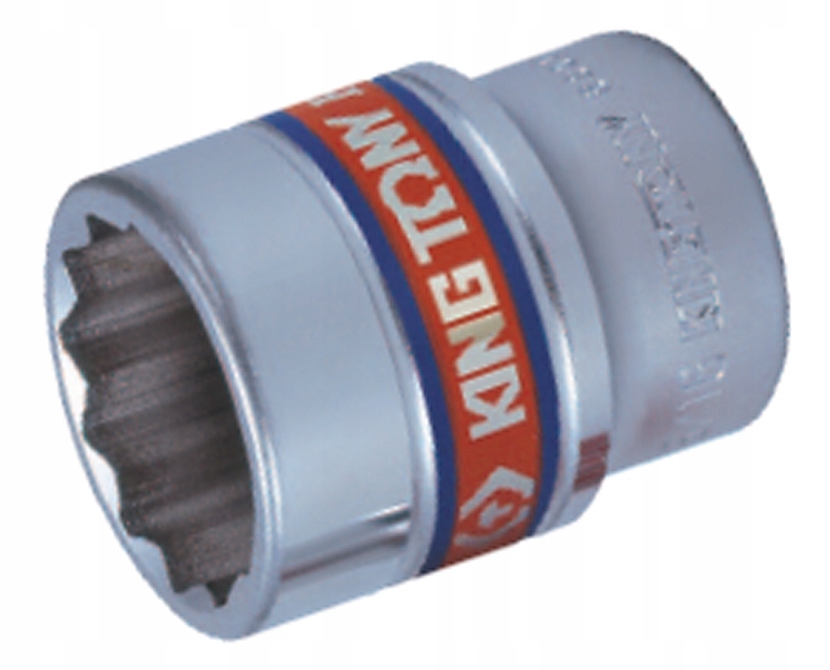 Nasadka Krótka 1/2" Calowa 3/8" x 37mm 12-kąt. Cr-